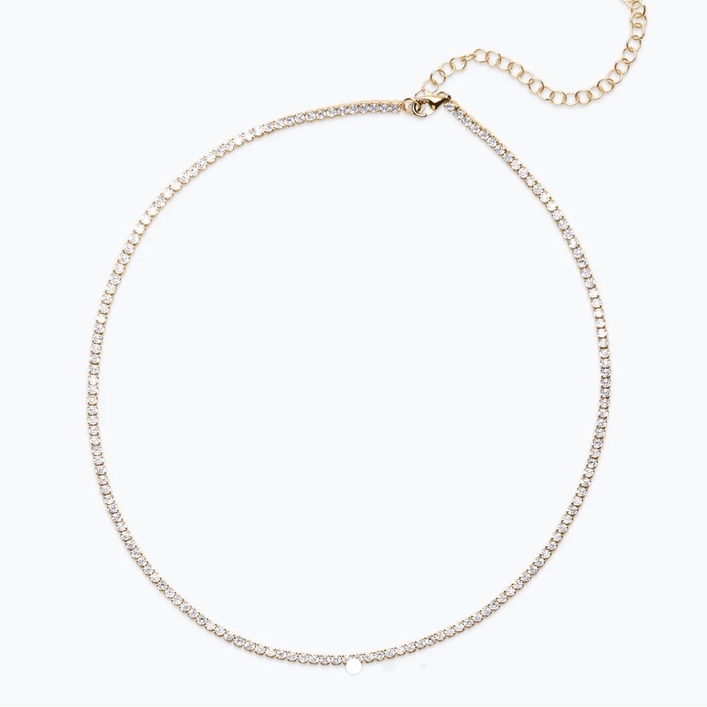 Phyllis and Rosie glimmer tennis necklace